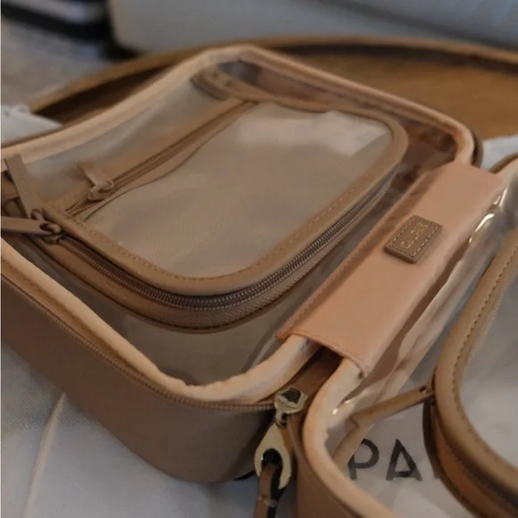 Calpak Medium Cosmetics Case in Caramel - Picture 5 of 9